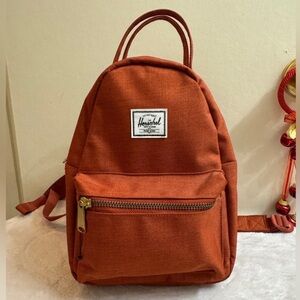 Herschel Nova Mini Backpack – Rust/Orange – Pre-Owned (Great Condition)